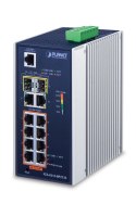 PLANET IGS-4215-8P2T2S łącza sieciowe Zarządzany L2/L4 Gigabit Ethernet (10/100/1000) Obsługa PoE Niebieski, Srebrny