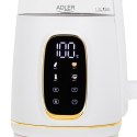 Adler AD 1305WG czajnik elektryczny 1,7 l 2200 W Przezroczysty, Złoto, Biały