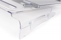 BakkerElkhuizen FlexDesk 640 deska z klipsem na dokumenty Plastik, Guma, Stal Jasny Szary, Przezroczysty