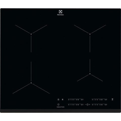 Electrolux EIT61443B płyta kuchenna Czarny Wbudowany Płyta indukcyjna strefowa 4 stref(y)