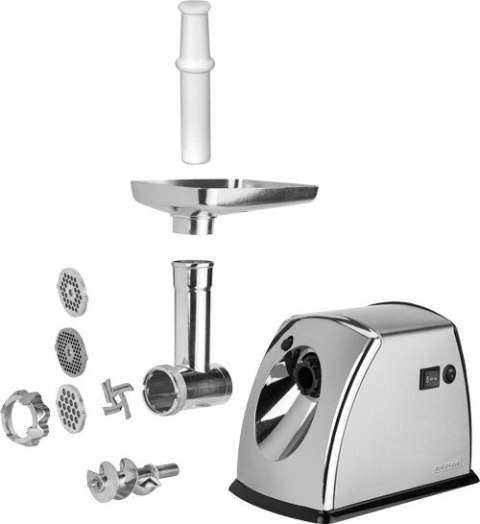 Maszynka do mielenia mięsa MPM MMM-07M 1800W, 3 sitka z otworami, nasadki do wędlin i pasztecików