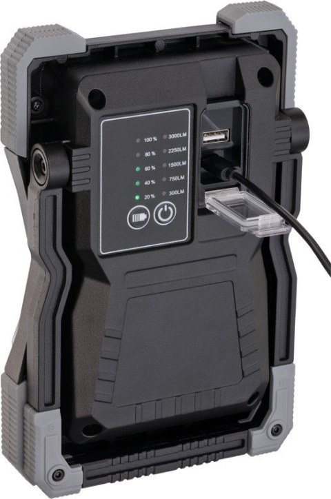 Brennenstuhl Rufus Czarny, Szary 30 W LED