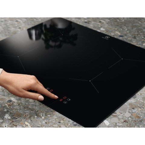 Electrolux LIL61424C Czarny Wbudowany 60 cm Płyta indukcyjna strefowa 4 stref(y)