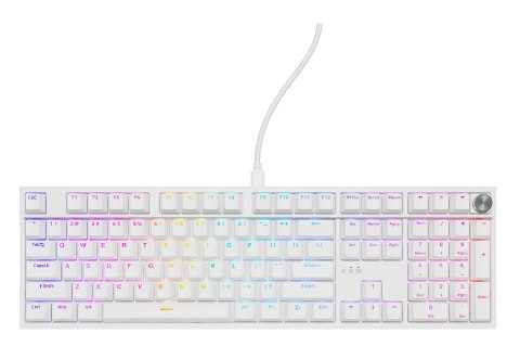 GENESIS NKG-2300 klawiatura Uniwersalne USB QWERTY Angielski Biały