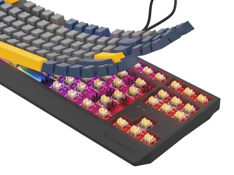 GENESIS Thor 230 TKL klawiatura Gaming USB QWERTY Angielski Niebieski