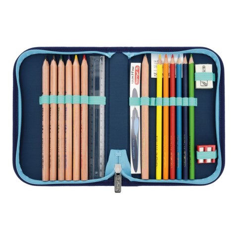 Herlitz SoftLight Plus Greenline Blue Ice zestaw do plecaka szkolnego Dziewczyna Poliester Niebieski, Granatowy (marynarski)