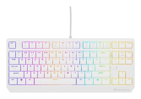 Klawiatura GENESIS Thor 230 TKL Gaming USB QWERTY US English Biały