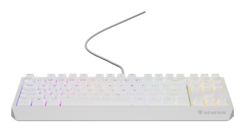Klawiatura GENESIS Thor 230 TKL Gaming USB QWERTY US English Biały