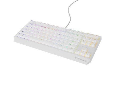 Klawiatura GENESIS Thor 230 TKL Gaming USB QWERTY US English Biały