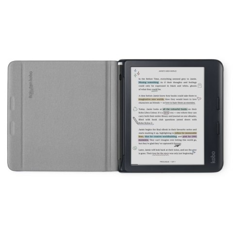 Etui Kobo Libra Colour Notebook SleepCover Case Sand Beige