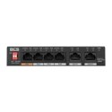 BCS BCS-L-SP04G02G(2) Nie zarządzany Gigabit Ethernet (10/100/1000) Obsługa PoE Desktop Czarny