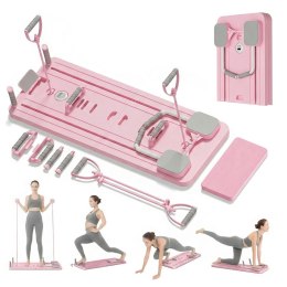 Extralink | Deska do pilatesu | różowa, reformer do ćwiczeń brzucha, pompek