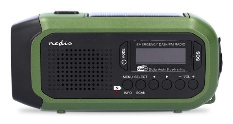 Nedis RDDBCR2000GN radio Przenośny Cyfrowy Czarny, Zielony