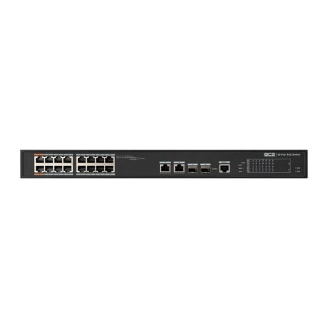 BCS BCS-L-SP1602G-2SFP-M(II) Zarządzany Obsługa PoE 1U Czarny