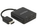 DeLOCK 63276 adapter kablowy HDMI Typu A (Standard) Czarny