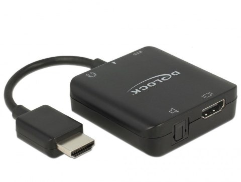 DeLOCK 63276 adapter kablowy HDMI Typu A (Standard) Czarny