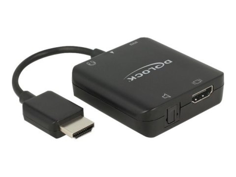 DeLOCK 63276 adapter kablowy HDMI Typu A (Standard) Czarny