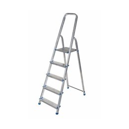 AWTOOLS Drabina aluminiowa wolnostojąca 5 stopni 150 kg