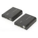DIGITUS PRZEDŁUŻACZ (EXTENDER) KVM HDMI+USB 120M PO CAT.5E UTP/IP 1080P FHD 60HZ AUDIO (ZESTAW) DS-55202