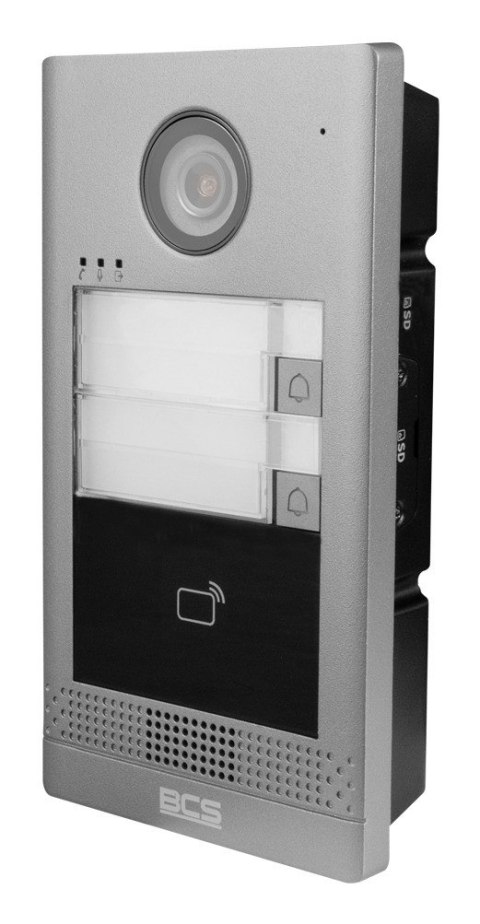 BCS BCS-P-PAN2001G wideodomofon 2 MP Srebrny, Czarny