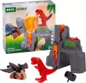 BRIO Dinosaur Erupting Volcano