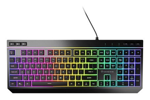 GENESIS Rhod 530 klawiatura Gaming USB QWERTY US English Czarny