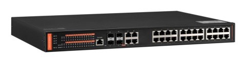 BCS BCS-SP24G04G-4SFP-M przełącznik sieciowy Zarządzany Gigabit Ethernet (10/100/1000) Obsługa PoE 1U