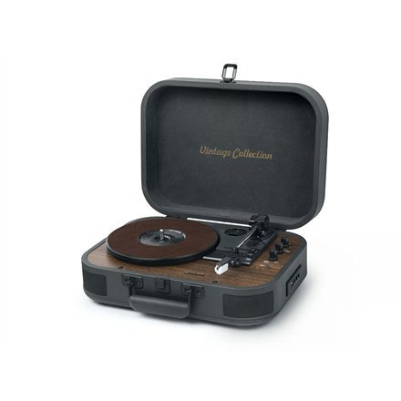 Gramofon Muse MT-207 DGB Turntable Stereo System, Black/Brown