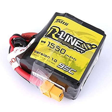 1550mAh 14.8V 95C R-Line Square Gens Ace