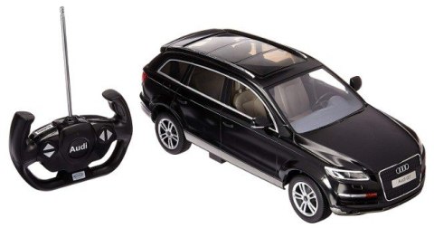 Audi Q7 RASTAR 1:14 RTR (zasilanie na baterie AA) - Czarny