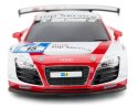 Audi R8 LMS 1:18 RTR z prawdziwą kierownicą (zasilanie na baterie AA) - Biały