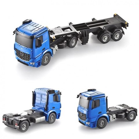 Ciężarówka kontenerowa Mercedes-Benz 1:20 2.4GHz (dźwięki i światła, otwierane drzwi, odpinana naczepa)