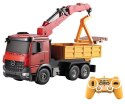 Dźwig Mercedes-Benz Arocs 1:20 2.4GHz RTR (dźwięki i światła, obracane ramię, podnoszona naczepa)