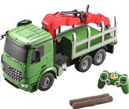 Dźwig do przewozu drewna Mercedes-Benz 1:20 2.4GHz (dźwięki i światła, ruchomy wysięgnik)
