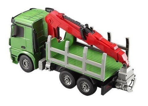 Dźwig do przewozu drewna Mercedes-Benz 1:20 2.4GHz (dźwięki i światła, ruchomy wysięgnik)