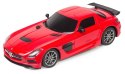 Mercedes-Benz SLS AMG Black series 1:18 RTR (zasilanie na baterie AA) - Czerwony