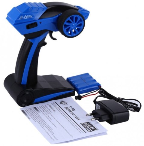 Rock Crawler 4WD 1:18 RTR 2.4GHz - Niebieski