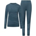Bielizna damska VIKING Gasher Lady Set Merino turkusowa S