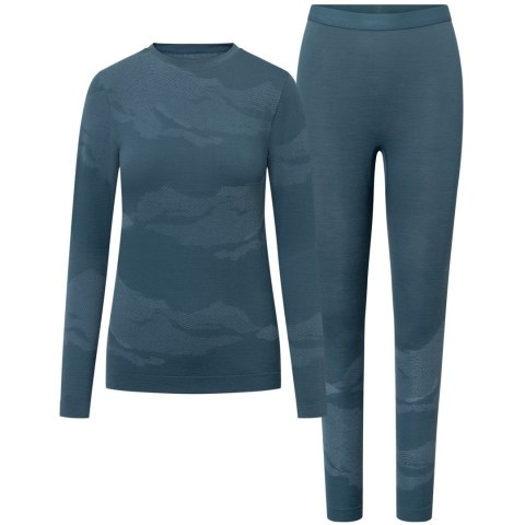 Bielizna damska VIKING Gasher Lady Set Merino turkusowa S