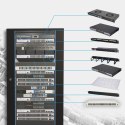 Szafa rack 22U 600x600 Czarna stojąca