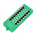 Extralink Gigabit PoE Injector 8 Portowy Aktywny, 8 portów Gigabit 802.3at/af, Mode A