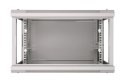 Extralink Szafa rack 6U 600x450 Szara montowana na ścianie