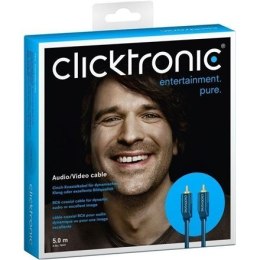 Clicktronic Casual Audio/Video cable 70447 RCA male, RCA male, 5 m
