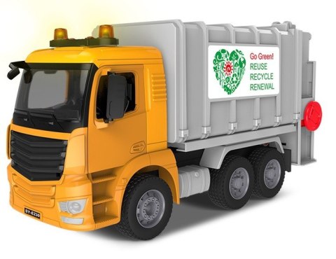 Śmieciarka 1:20 (otwierane drzwi, dźwięki i światła, ręczna obsługa)