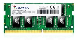 ADATA 8 GB, DDR4, 2400 MHz, Notebook, Registered No, ECC No