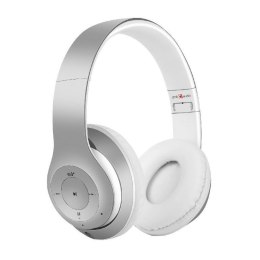 Gembird Bluetooth stereo headset Milano Wireless, Bluetooth V4.2 +EDR/ 3.5 mm audio cable, White/ silver, Built-in microphone