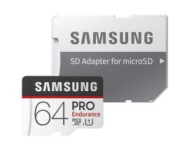 Samsung PRO Endurance 64 GB, MicroSDXC, Flash memory class 10, Adapter