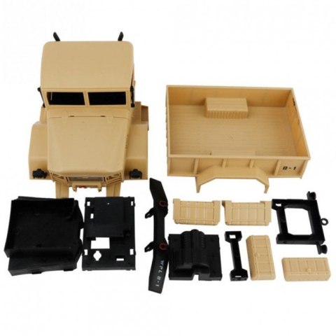 Ciężarówka wojskowa WPL B-14K 1:16 4x4 - KIT - Żółty