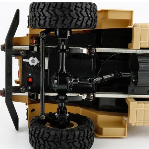 Ciężarówka wojskowa WPL B-14K 1:16 4x4 - KIT - Żółty