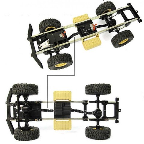 Ciężarówka wojskowa WPL B-14K 1:16 4x4 - KIT - Żółty